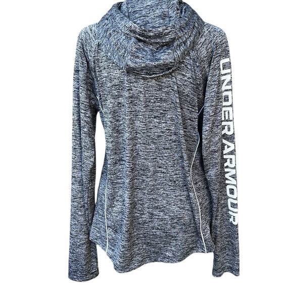 Under Armour woman's size L, loose fit, black heather hoodie - Picture 6 of 7